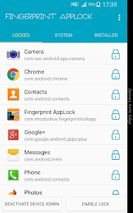 Fingerprint AppLock for Galaxy 2.5 screenshot 2