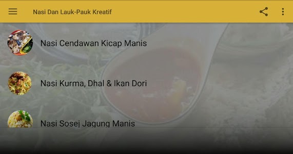 Nasi Dan Lauk-Pauk Kreatif 1.0 screenshot 5