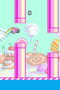 Flappy Nyan: flying cat wings 1.14 screenshot 1