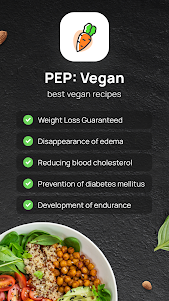 PEP: Vegan. Tracker & recipes 1.0.0 screenshot 1