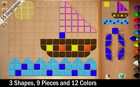 Shapes Mosaic Puzzle for Kids 1.1 screenshot 1