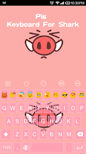 Pig Theme -Gif Emoji Keyboard 1.6 screenshot 3