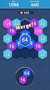 Merge Block-2048 Hexa puzzle 1.8 screenshot 6