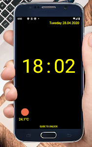Huge Lock Screen Clock 1.4.22 screenshot 6
