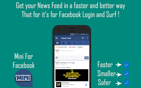 Mini For Facebook & Messenger - Mini FB 4.6.3 screenshot 3