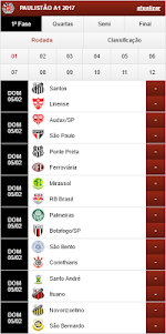 Tabela Paulistão 2017 2.0 screenshot 1