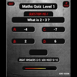 Math / Maths Quiz Game v2 1.0.3 screenshot 2