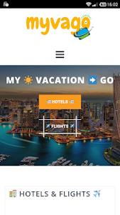 Myvago Search Hotels Flights 0.1 screenshot 1