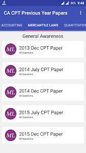 CA CPT Previous Year Papers 1.3 screenshot 2