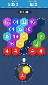 Merge Block-2048 Hexa puzzle 1.8 screenshot 5