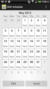 Shift Calendar (since 2013)  screenshot 1
