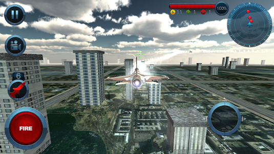 Jet Plane Fighter City 3D 1.0 screenshot 1