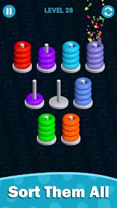 Stacolor: 3D Color Hoop Sort 1.511 screenshot 18