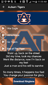 Auburn Tigers Fight Songs 1.0.9 screenshot 5