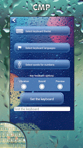 Rainy Keyboard Theme 2.7 screenshot 2