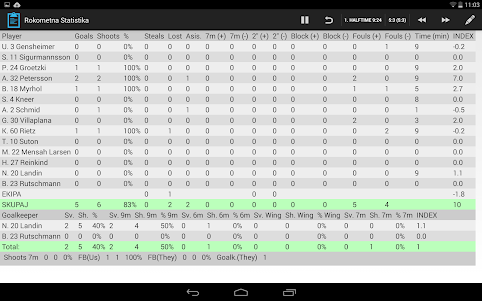 Handball statistics 1.2.2 screenshot 5