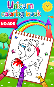 Unicorn Coloring Book for Kids 1.6 screenshot 13