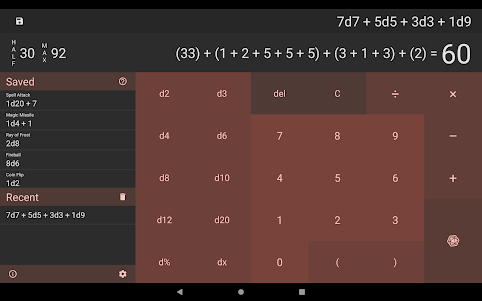 d20 Calculator 1.3 screenshot 12