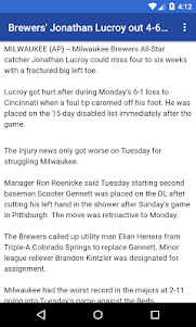 BIG Milwaukee Baseball News 1.2 screenshot 3