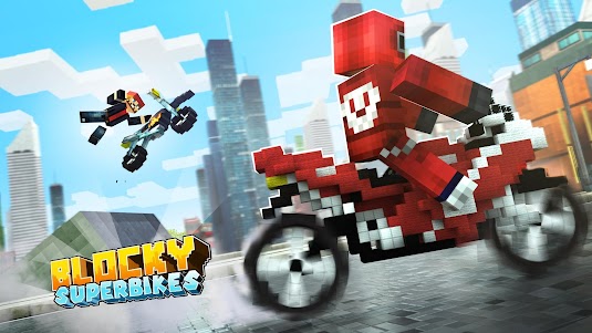 Blocky Superbikes Race Game 2.11.45 screenshot 6