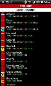 MBTA T Times 5.2 screenshot 2