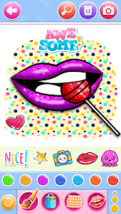 Glitter lips coloring game 2.9 screenshot 6