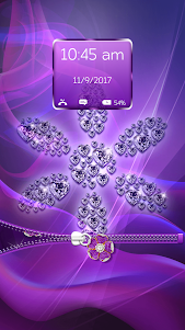 Purple Diamond Flower Zipper 2.6 screenshot 2