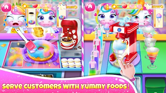 Unicorn Restaurant: Food Games 1.1 screenshot 2