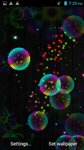 Neon Flowers Live Wallpaper 2.1 screenshot 2