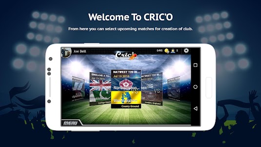 CricO : Cricket Fantasy game 1.15 screenshot 1