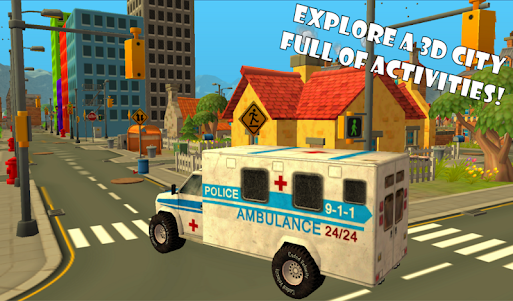Ambulance Race Rescue Sim 911 1.5 screenshot 16