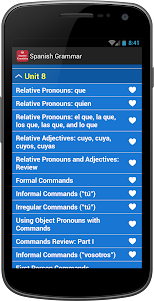 Spainish Grammar and Test  Pro 2.8.6 screenshot 2