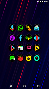 Neon Glow C - Icon Pack 6.5.0 screenshot 5
