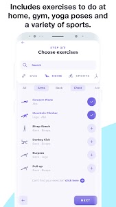 Workouts & Fitness Challenge 1.0.5 screenshot 3
