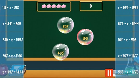 Learn Algebra Bubble Bath Game 56 screenshot 5