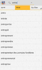 Spanish<>French Gem Dictionary 4.3.106 screenshot 1