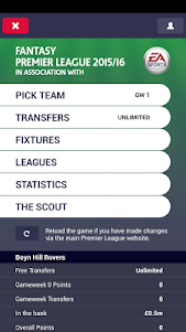Fantasy Premier League 2015/16 2.1.1 screenshot 2