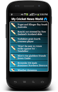 My Cricket News World 1.0.2 screenshot 2