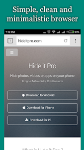 vBrowser for Hide it Pro 4.3.2 screenshot 1