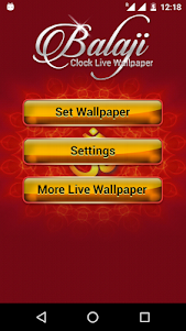 Balaji Clock Live Wallpaper 4.4 screenshot 1