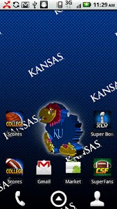 Kansas Jayhawks Live Wallpaper 4.2 screenshot 1