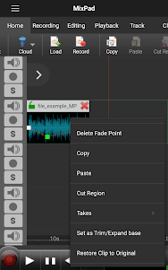 MixPad Multitrack Mixer 11.05 screenshot 1
