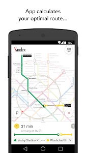 Yandex.Metro — detailed metro map and route times 3.6.3 screenshot 2