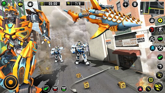 Shark Robot Car Game 3d 2.8 screenshot 8