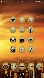 Gold Eggs Theme - KK Launcher 1.0 screenshot 1