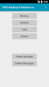 SMS Backup & Restore Pro  screenshot 1
