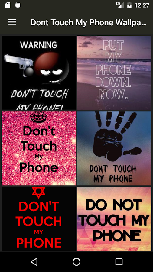 Don't Touch My Phone Wallpaper  APK Download - Android Personalization  Apps