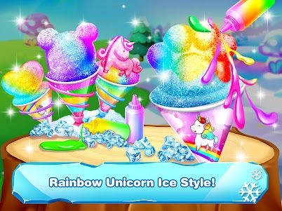 Snow Cone Maker - Unicorn Games for Girls  screenshot 3