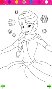 Frozen Princess Coloring 1.5 screenshot 12