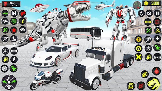 Dino Transform Robot Car Game 83 screenshot 2